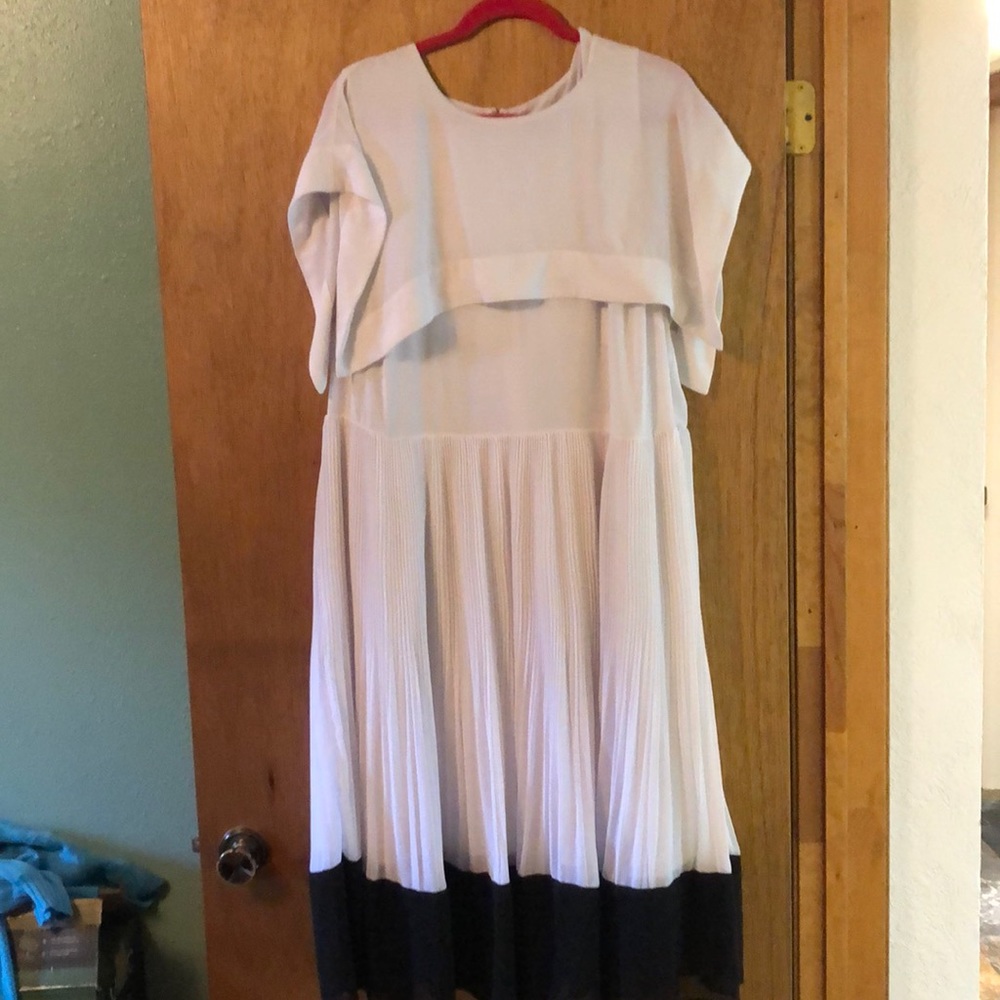 Eloquii layer and pleated dress